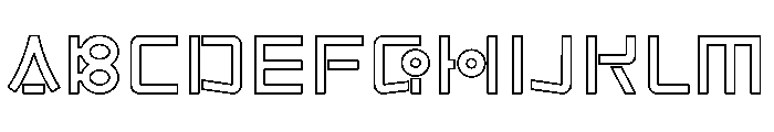 Ramyeon Street Outline Font UPPERCASE