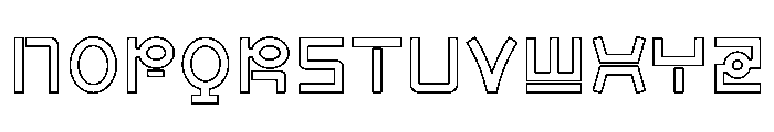 Ramyeon Street Outline Font UPPERCASE