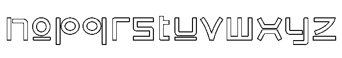 Ramyeon Street Outline Font LOWERCASE