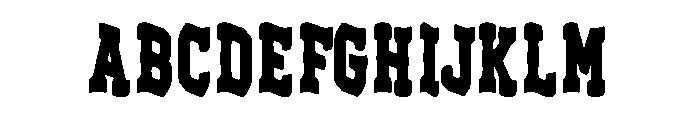 Ranchborne Font UPPERCASE
