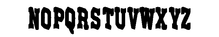 Ranchborne Font UPPERCASE
