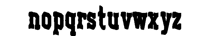 Ranchborne Font LOWERCASE