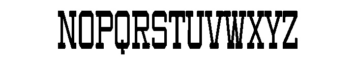Rancher Capital Font UPPERCASE