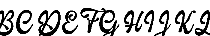 Randel Billineta Regular Font UPPERCASE