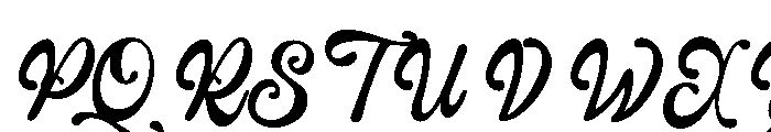 Randel Billineta Regular Font UPPERCASE