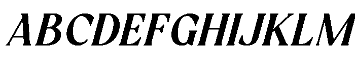 Randeta Olindra Bold Italic Font UPPERCASE