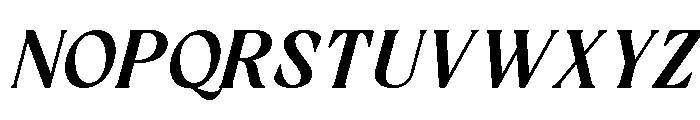 Randeta Olindra Bold Italic Font UPPERCASE
