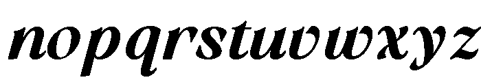 Randeta Olindra Bold Italic Font LOWERCASE