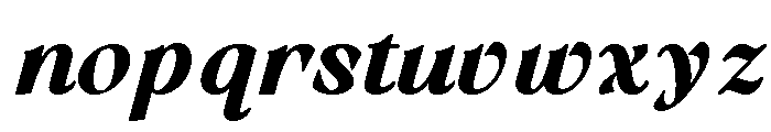 Randeta Olindra ExtBd Ita Font LOWERCASE