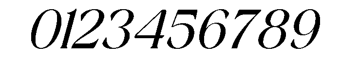 Randeta Olindra Italic Font OTHER CHARS
