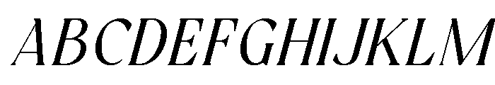 Randeta Olindra Italic Font UPPERCASE