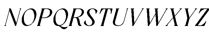 Randeta Olindra Italic Font UPPERCASE