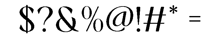 Randeta Olindra Regular Font OTHER CHARS
