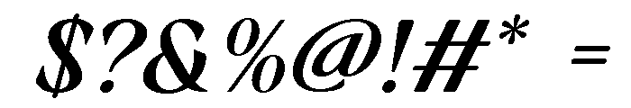 Randeta Olindra SemBd Ita Font OTHER CHARS