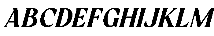 RandetaOlindra-ExtBdIta Font UPPERCASE