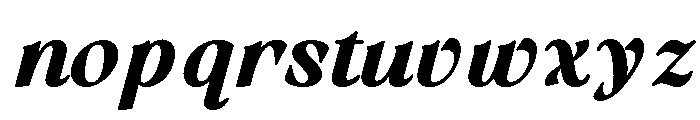 RandetaOlindra-ExtBdIta Font LOWERCASE