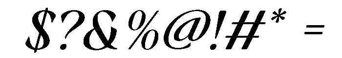 RandetaOlindra-MediumItalic Font OTHER CHARS
