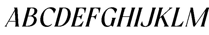 RandetaOlindra-MediumItalic Font UPPERCASE