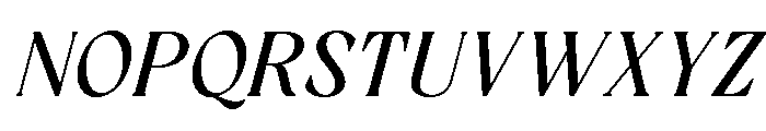 RandetaOlindra-MediumItalic Font UPPERCASE