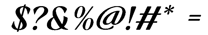 RandetaOlindra-SemiBoldItalic Font OTHER CHARS