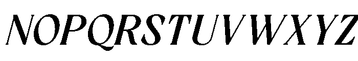 RandetaOlindra-SemiBoldItalic Font UPPERCASE