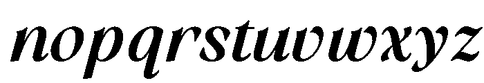 RandetaOlindra-SemiBoldItalic Font LOWERCASE