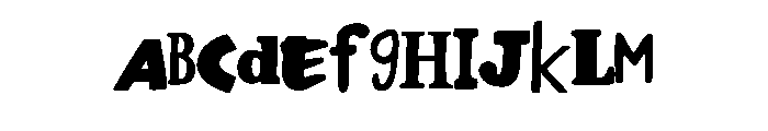 Random Alphabet By Sque Regular Font UPPERCASE