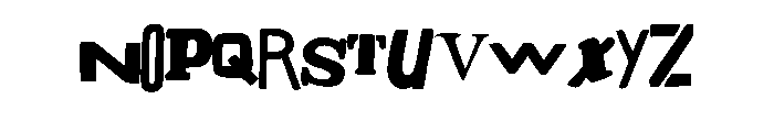 Random Alphabet By Sque Regular Font LOWERCASE