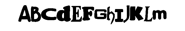 Random Letters By Squee Regular Font UPPERCASE