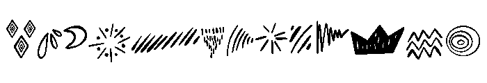 Random line art Font UPPERCASE