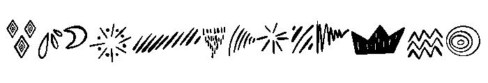 Random line art FONT