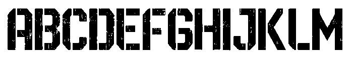 Ranger Army Font UPPERCASE