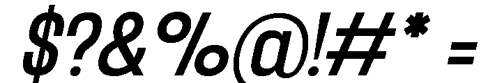 Ranosta Italic Font OTHER CHARS