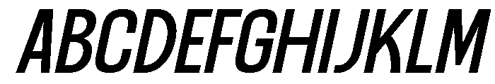Ranosta Italic Font UPPERCASE