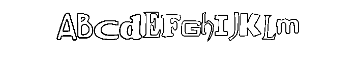 Ransom Note By Squeeb C Regular Font UPPERCASE