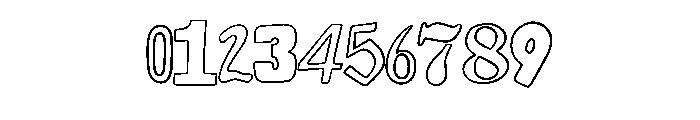 Ransom Outline By Squee Regular Font OTHER CHARS