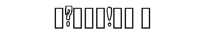 Ransom Outline By Squee Regular Font OTHER CHARS