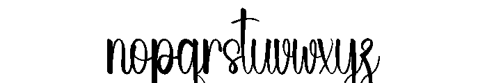 Ranstory Font LOWERCASE
