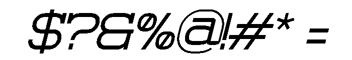 Rantona Italic Font OTHER CHARS