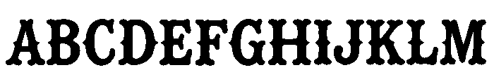 Rapid City Font UPPERCASE