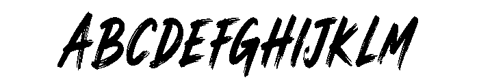 Rapid Ink Font UPPERCASE
