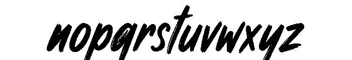 Rapid Ink Font LOWERCASE