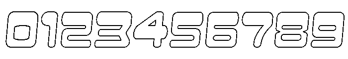 Rapidez Outline Oblique Font OTHER CHARS