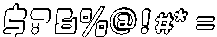 Rapidez Shadow Oblique Font OTHER CHARS