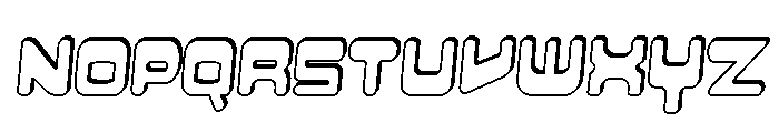 Rapidez Shadow Oblique Font LOWERCASE