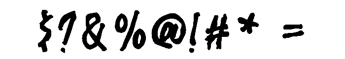 Rasketch Font OTHER CHARS
