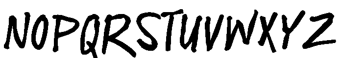 Rasketch Font UPPERCASE
