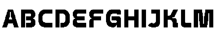 Rasteron Pixelated Font UPPERCASE