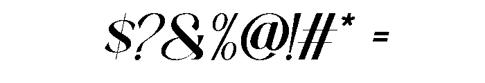 Rastica Italic Italic Font OTHER CHARS