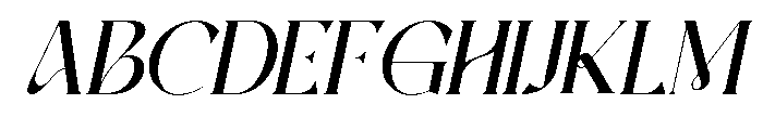 Rastica Italic Italic Font UPPERCASE